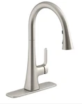 Kohler R33912-VS Guild Pull-down Kitchen Sink Faucet Stainless Steel. Fixed Price $59.99.