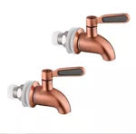 Lukvuzo 2 Handle Beverage Faucet With Food Grade Stainless Steel Spout Pack. Fixed Price $15.99.
