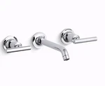 Kohler Purist K-T14413-4-CP 2-HANDLE Sink Trim Kit Polished Chrome Damaged. Fixed Price $99.95.