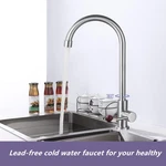 Cold Water Faucet Only,brushed Nickel Stainless Steel Single Handle Ho.... Fixed Price $35.95.