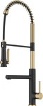 Artec Pro 2-FUNCTION Pull Down Kitchen Faucet With Pot Filler, Brass/black. Fixed Price $733.99.