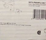 Delta 3574-PNMPU-DSTZURA Widespread Bathroom Faucet Polished Nickel. Fixed Price $399.00.