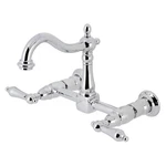 Kingston Brass KS126.AL Heritage 1.8 Gpm Wall Mounted Widespread - Chrome. Fixed Price $266.47.