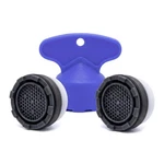 2-PACK RP53998 Faucet Aerator With Removal Wrench, 2.2 Gpm, M21.5, Black. Fixed Price $14.03.