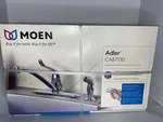Moen Adler Single-handle Kitchen Faucet W/ Side Spray, Chrome CA87530. Fixed Price $98.99.