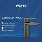 Kohler 23472-4-BL Parallel 1.2 Gpm Single Hole Bathroom Faucet With Pop-up Drain. Fixed Price $498.98.