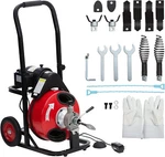 Electric Drain Cleaning Machine Sewer Snake Drill Auger 75FT X 1/2''. Fixed Price $360.14.