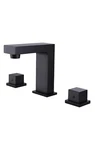 Rbrohant Brass Widespread Knob Matt Black Bathroom Faucet For 3 Hole Sink. Fixed Price $170.00.