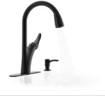 Kohler Touchless Pull-down Faucet W/soap Dispenser REC32323-SD-BL-AA Matte Black. Fixed Price $105.79.