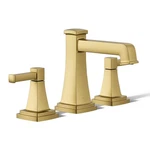 Kohler K-27399-4-2MB Riff 1.2 Gpm Widespread Bathroom Faucet, Brushed Brass. Fixed Price $470.00.
