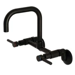 Kingston Brass KS813 Concord 1.8 Gpm Widespread Bridge Kitchen - Black. Fixed Price $259.97.