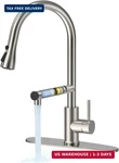 Feelso Kitchen Faucets, Upgraded Filter Water With Pull Down Spra. Fixed Price $73.11.