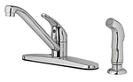 Kitchen Faucet With Side Spray, Single Lever, Chrome - 242101. Fixed Price $96.27.