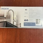 New Moen Noell 87791SRS One-handle Pull-down Kitchen Faucet W/soap Dispenser B47. Fixed Price $110.46.