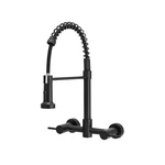 Aimadi Wall Mount Kitchen Faucet,matte Black Sink With Pull Do.... Fixed Price $162.54.