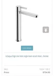IN2AQUA Single Hole Bathroom Sink Faucet. Fixed Price $500.00.