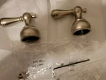 Delta H215NN Lavatory Sink Faucet Handles Levers Matte Nickel. Fixed Price $30.72.