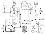 Delta 591LF-LGHGMHDF Electronic Faucet 0.5 Gpm Chrome Battery Powered Deck Mount. Fixed Price $434.86.