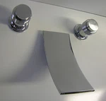 Wall Mount Sink Waterfall Faucet Chrome Finish Perfect For Vessel Free Ship. Fixed Price $139.48.