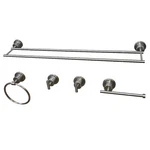 Kingston Brass BAH821330478SN 5-PIECE Bathroom Accessory Set, Brushed Nickel. Fixed Price $192.48.