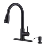Oilrubbed Bronze Kitchen Faucet With Soap Dispenser, Wowow Stainless Steel Ki.... Fixed Price $122.00.