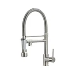 Fapully Down Kitchen Faucet With Lock Sprayer,single Handle Spring Stain.... Fixed Price $143.78.