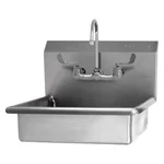 Sani-lav 5A4F-0.5 Wall Mount, 2 Hole, Dual Manual Handle, Silver, Sink. Fixed Price $1107.99.