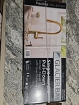 Glacier Bay Paulina Single Handle Pull Down Sprayer Kitchen Faucet Matte Gold. Fixed Price $60.00.