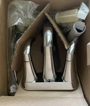 New Box Moen Glyde Chrome Center-set Faucet With Pop-up Drain Assembly 6172. Fixed Price $120.00.