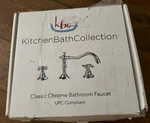 Kbc Kitchen Collection Classic Chrome Bathroom Faucet - Open Box. Fixed Price $20.00.