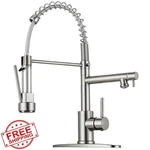 Rndiozd Brushed Nickel Kitchen Faucet Pull Down Sprayer. Fixed Price $104.99.