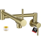 Kes Kitchen Gold Pot Filler Folding Faucet Brass Double Joint Swing Arm Sink.... Fixed Price $50.00.