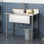 Trinity 32" X 16" Stainless Steel Utility Sink Free Shipping. Fixed Price $716.99.