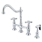 Kingston Brass KS127.AXBS Heritage 1.8 Gpm Widespread Bridge - Chrome. Fixed Price $305.47.