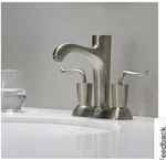 Kraus Coda 4" Centerset 2 Handle Bathroom Sink Faucet, Brushed Nickel (B1. Fixed Price $95.00.