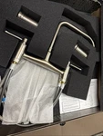 Brizo 62525LF-SS With Side Spray High-arc Bridge Kitchen Faucet Stainless. Fixed Price $800.00.