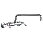 Chicago 445-L12ABCP Low Arc Service Sink Faucet, Manual, 3" To 8-3/8". Fixed Price $407.99.