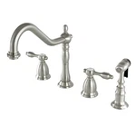 Kingston Brass KS179.TALBS Tudor 1.8 Gpm Widespread Kitchen - Nickel. Fixed Price $389.97.