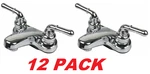 Ultra Faucets Two-handle Plastic Chrome Series Lavatory Rv Camper 12-PACK. Fixed Price $119.98.