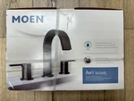 Moen Avri 84154BL Two Handle Widespread Bathroom Faucet In Matte Black New!. Fixed Price $164.95.