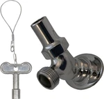 Prier Products C-235.75 Chrome 3/4" Fpt Key-operated Angle Sill Faucet. Fixed Price $68.21.