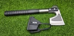 Sog CH1001-CP Camp Axe 11.5" Overall Length, Grn Handles, Molded Nylon Sheath. Fixed Price $39.95.