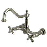 Kingston Brass KS124.AX Heritage 1.8 Gpm Widespread Bridge - Nickel. Fixed Price $269.72.