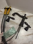 Roman Tub Trim Less Handles In Venetian Bronzemodel T2755-RBLHP. Fixed Price $199.99.