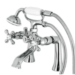 Kingston Brass KS268C Clawfoot Tub Faucet Hand Shower, Polished Chrome. Fixed Price $227.05.