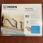 New Moen CA87524SRS Muirfield One-handle Low Arc Kitchen Faucet, Stainless B125. Fixed Price $67.96.