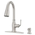 Kitchen Faucet Pull Down Sprayer Single Handle High Arc Spot Defense Pfister. Fixed Price $259.99.