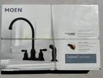 Moen Caldwell CA87060BL High Arc Kitchen Sink Faucet Matte Black. Fixed Price $83.95.