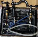 Signature 8 In. Widespread 2-HANDLE Bathroom Oil Faucet With Drain Assembly. Fixed Price $62.00.