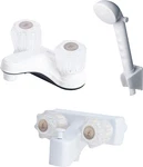 Rv Bathroom Tub Shower Faucet & Hand Combo, White Finish. Fixed Price $70.98.